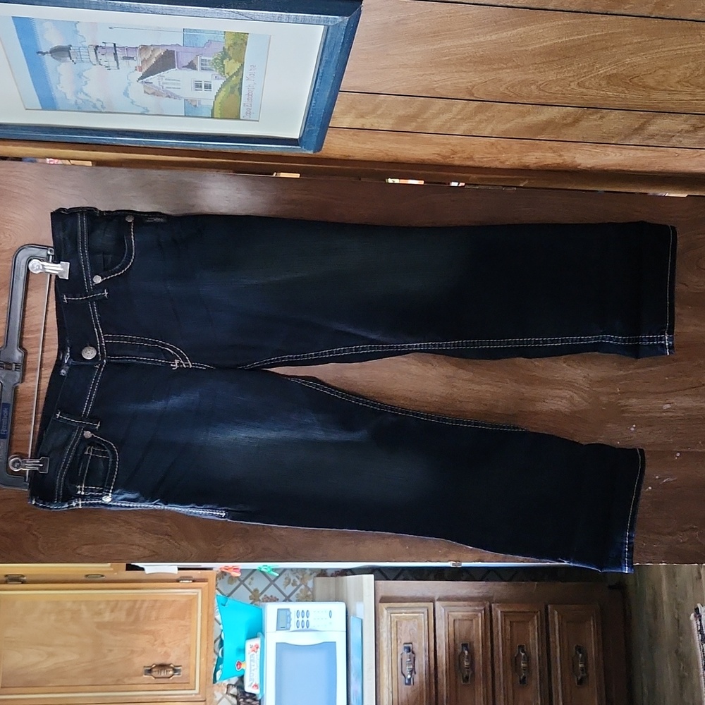 Silver Jean Suki Capri